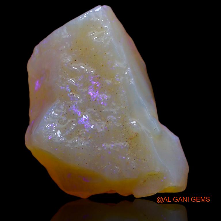 Natural Fire Opal Gemstone 10.00 Cts Loose Fancy Rough From Australia 20x14x6 mm R-435