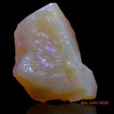 Natural Fire Opal Gemstone 10.00 Cts Loose Fancy Rough From Australia 20x14x6 mm R-435