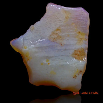 Natural Untreated Fire Opal Loose Gemstone Fancy Rough From Australia 8.00 Cts 20x18x3 mm R-437