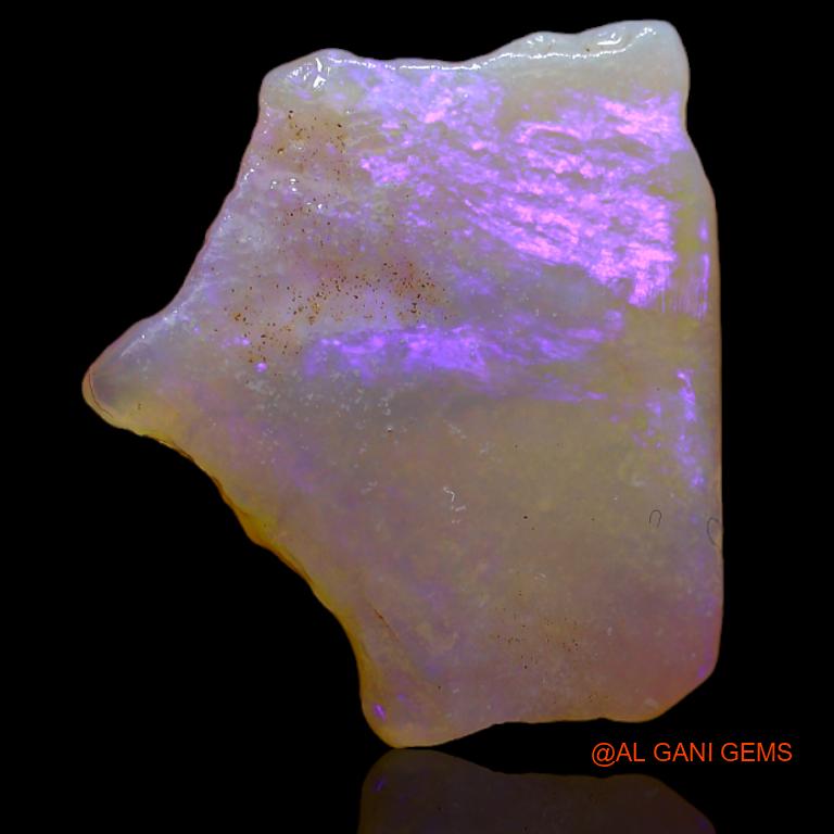 Natural Untreated Fire Opal Loose Gemstone Fancy Rough From Australia 8.00 Cts 20x18x3 mm R-437