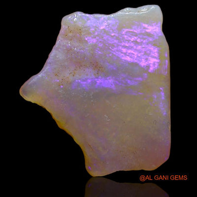 Natural Untreated Fire Opal Loose Gemstone Fancy Rough From Australia 8.00 Cts 20x18x3 mm R-437