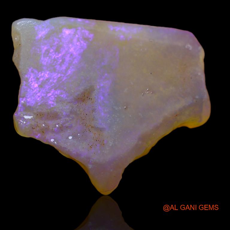 Natural Untreated Fire Opal Loose Gemstone Fancy Rough From Australia 8.00 Cts 20x18x3 mm R-437
