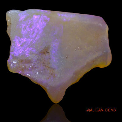 Natural Untreated Fire Opal Loose Gemstone Fancy Rough From Australia 8.00 Cts 20x18x3 mm R-437