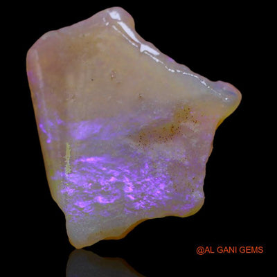 Natural Untreated Fire Opal Loose Gemstone Fancy Rough From Australia 8.00 Cts 20x18x3 mm R-437