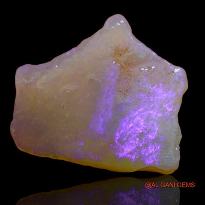 Natural Untreated Fire Opal Loose Gemstone Fancy Rough From Australia 8.00 Cts 20x18x3 mm R-437