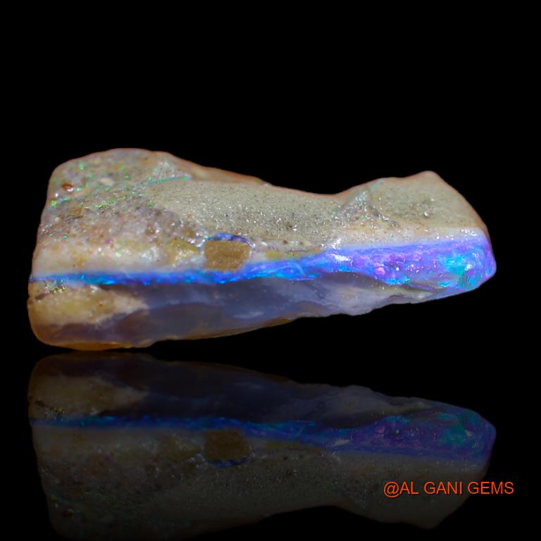 Natural Untreated Fire Opal Loose Gemstone Fancy Rough From Australia 13.00 Cts 20x17x8 mm R-440