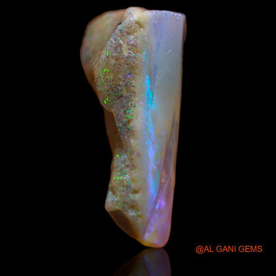 Natural Untreated Fire Opal Loose Gemstone Fancy Rough From Australia 13.00 Cts 20x17x8 mm R-440