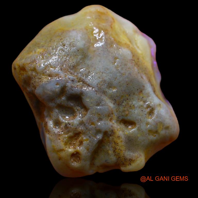 13.00 Cts Natural Australian Fire Opal Fancy Rough Loose Gemstone For Jewelry 20x17x7 mm R-441