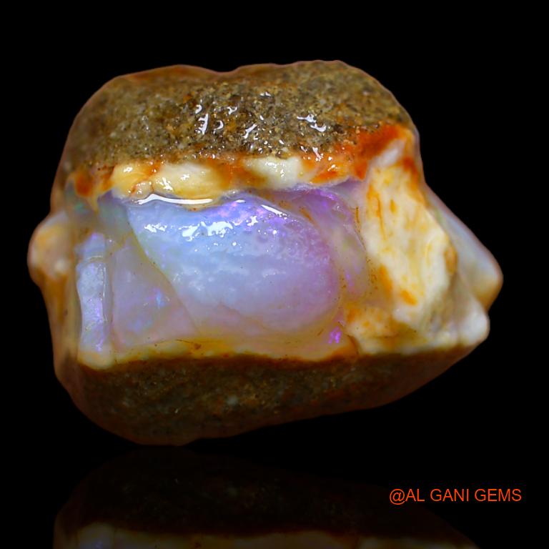 26.00 Cts Natural Australian Fire Opal Loose Gemstone Fancy Rough 21x17x13 mm R-444