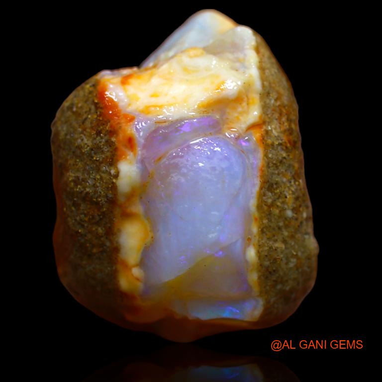 26.00 Cts Natural Australian Fire Opal Loose Gemstone Fancy Rough 21x17x13 mm R-444