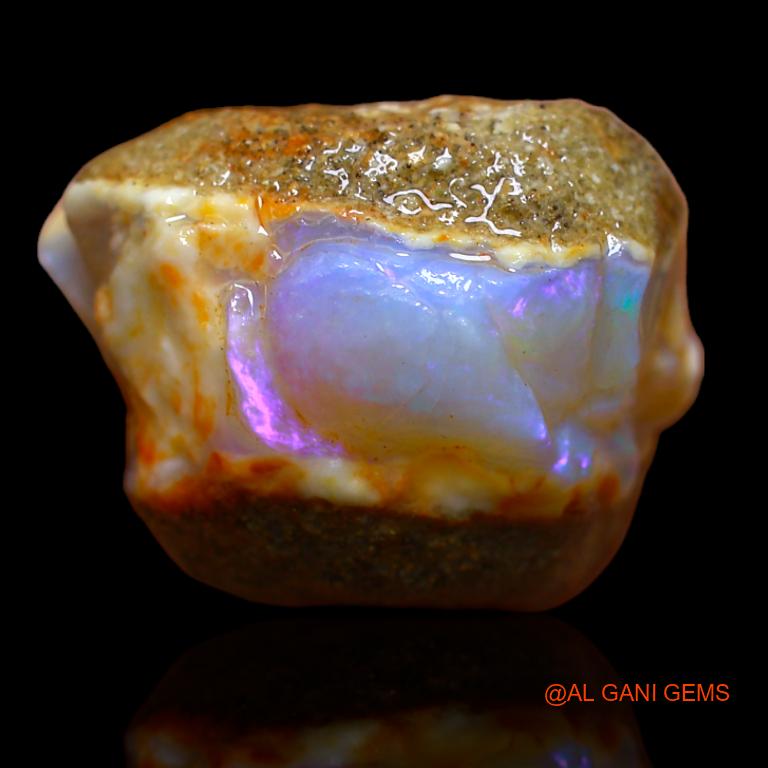 26.00 Cts Natural Australian Fire Opal Loose Gemstone Fancy Rough 21x17x13 mm R-444