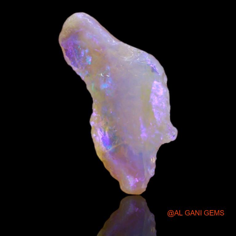 Natural Fire Opal Gemstone 2.85 Cts Loose Fancy Rough From Australia 8x4x3 mm R-44