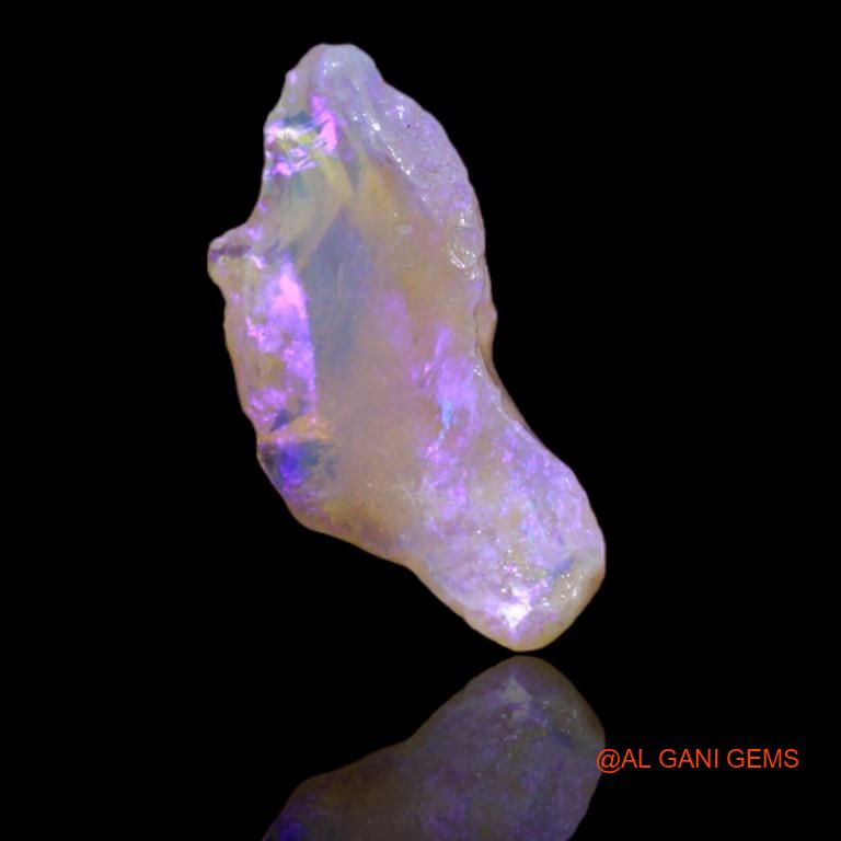 Natural Fire Opal Gemstone 2.85 Cts Loose Fancy Rough From Australia 8x4x3 mm R-44