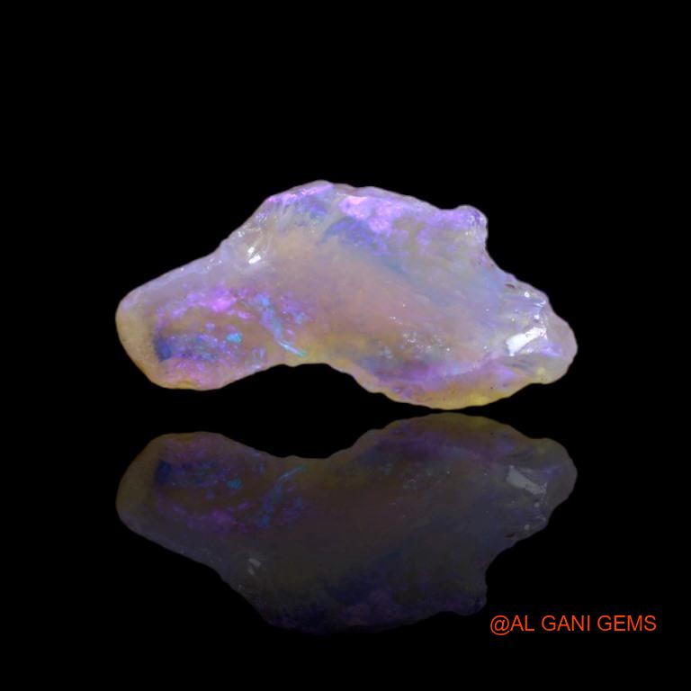 Natural Fire Opal Gemstone 2.85 Cts Loose Fancy Rough From Australia 8x4x3 mm R-44