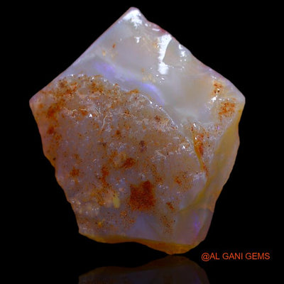 16.00 Cts Natural Australian Fire Opal Loose Gemstone Fancy Rough 26x22x8 mm R-455