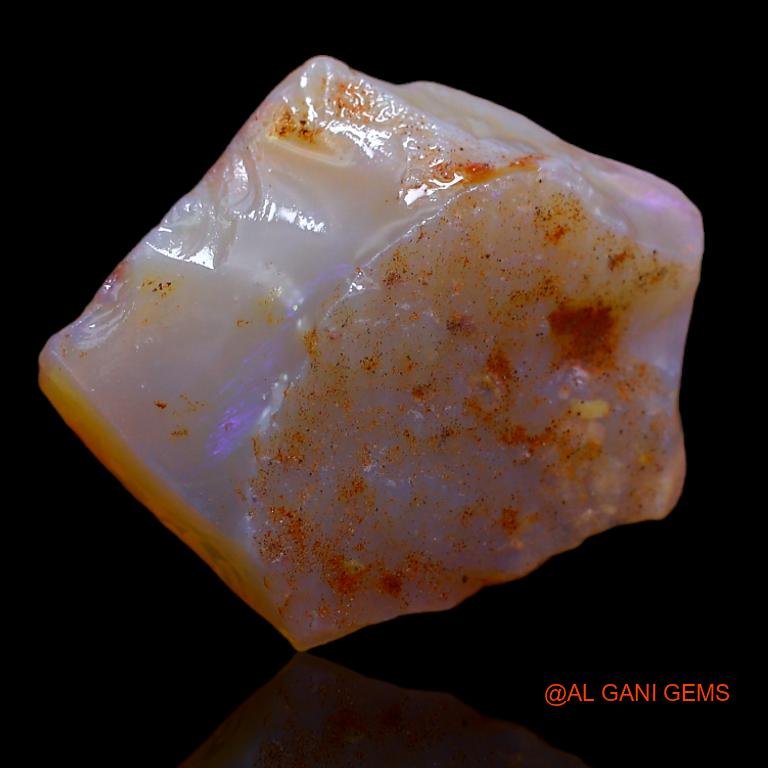 16.00 Cts Natural Australian Fire Opal Loose Gemstone Fancy Rough 26x22x8 mm R-455