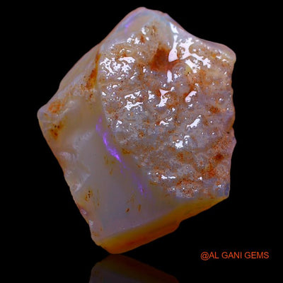 16.00 Cts Natural Australian Fire Opal Loose Gemstone Fancy Rough 26x22x8 mm R-455