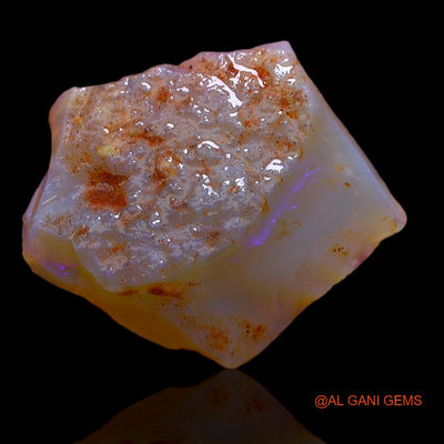 16.00 Cts Natural Australian Fire Opal Loose Gemstone Fancy Rough 26x22x8 mm R-455