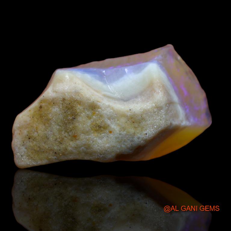 15.00 Cts Natural Australian Fire Opal Fancy Rough Loose Gemstone For Jewelry 24x13x9 mm R-464