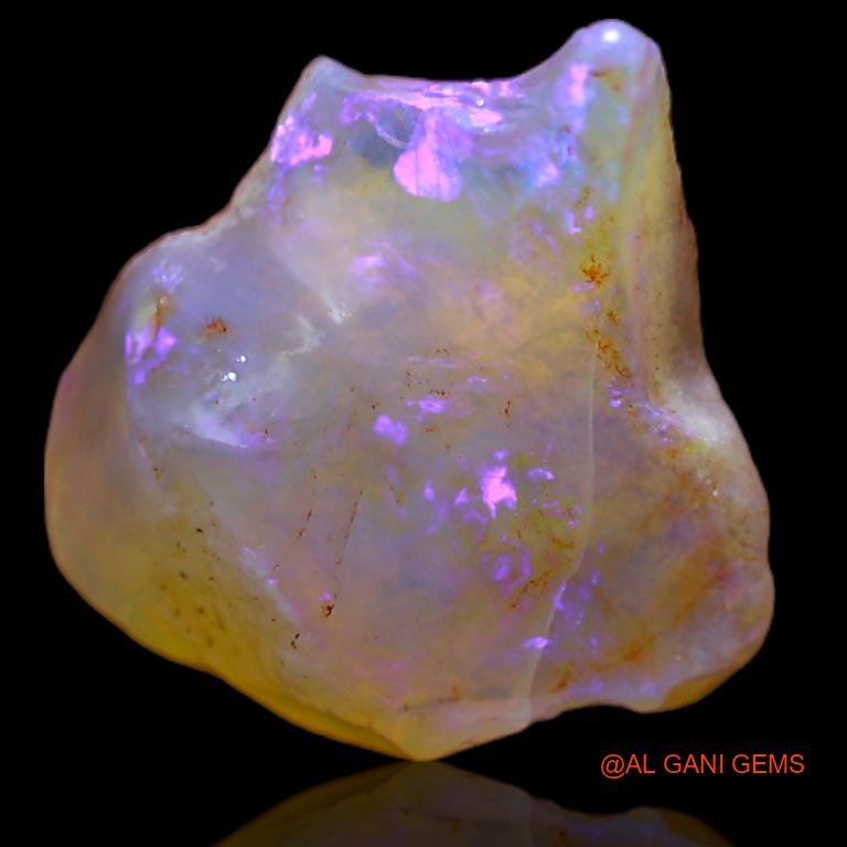 5.00 Cts Natural Australian Fire Opal Loose Gemstone Fancy Rough 15x13x6 mm R-474