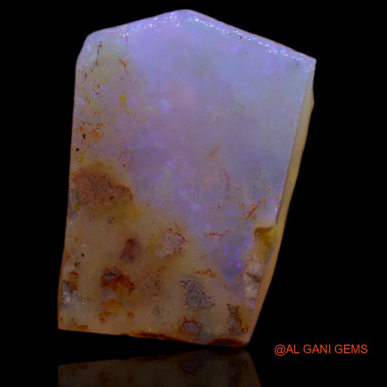 Natural Untreated Fire Opal Loose Gemstone Fancy Rough From Australia 6.00 Cts 16x12x4 mm R-475