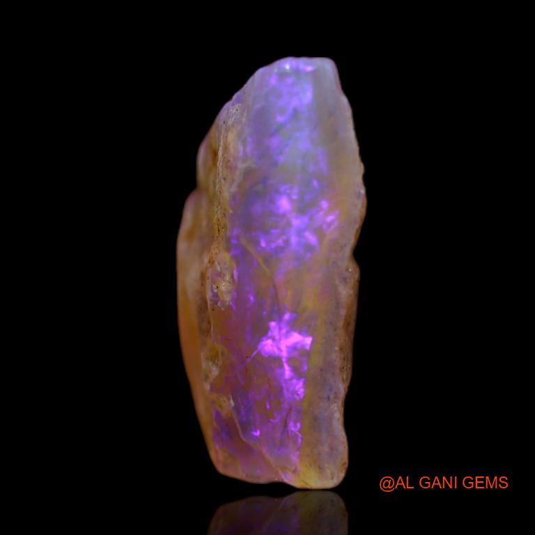 Natural Untreated Fire Opal Loose Gemstone Fancy Rough From Australia 7.00 Cts 17x11x6 mm R-476