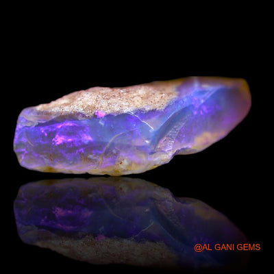 Natural Untreated Fire Opal Loose Gemstone Fancy Rough From Australia 7.00 Cts 17x11x6 mm R-476