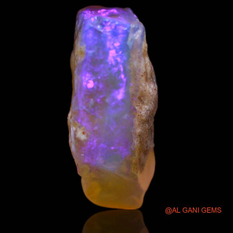 Natural Untreated Fire Opal Loose Gemstone Fancy Rough From Australia 7.00 Cts 17x11x6 mm R-476