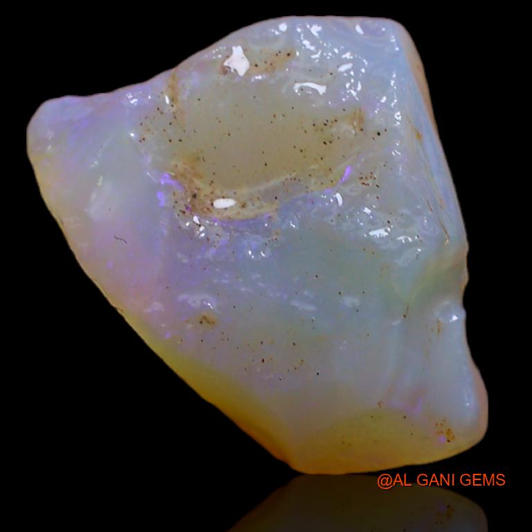 Natural Untreated Fire Opal Loose Gemstone Fancy Rough From Australia 10.00 Cts 16x13x1 mm R-483