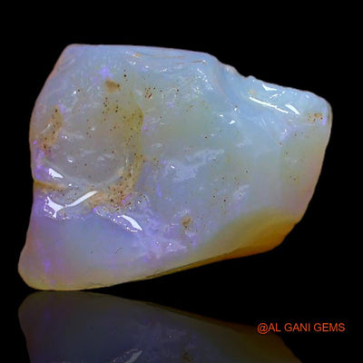 Natural Untreated Fire Opal Loose Gemstone Fancy Rough From Australia 10.00 Cts 16x13x1 mm R-483