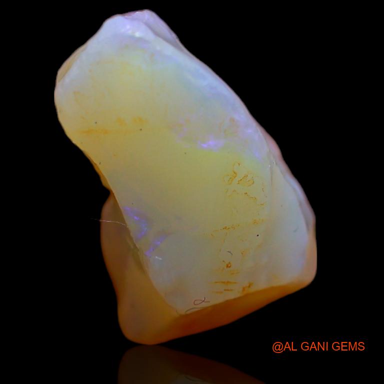 Natural Untreated Fire Opal Loose Gemstone Fancy Rough From Australia 10.00 Cts 16x13x1 mm R-483
