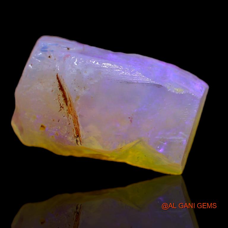 5.00 Cts Natural Australian Fire Opal Loose Gemstone Fancy Rough 14x9x5 mm R-491