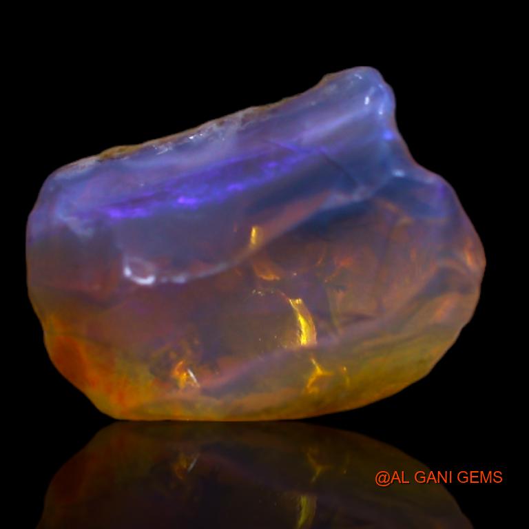 Natural Fire Opal Gemstone 8.60 Cts Loose Fancy Rough From Australia 13x11x10 mm R-493