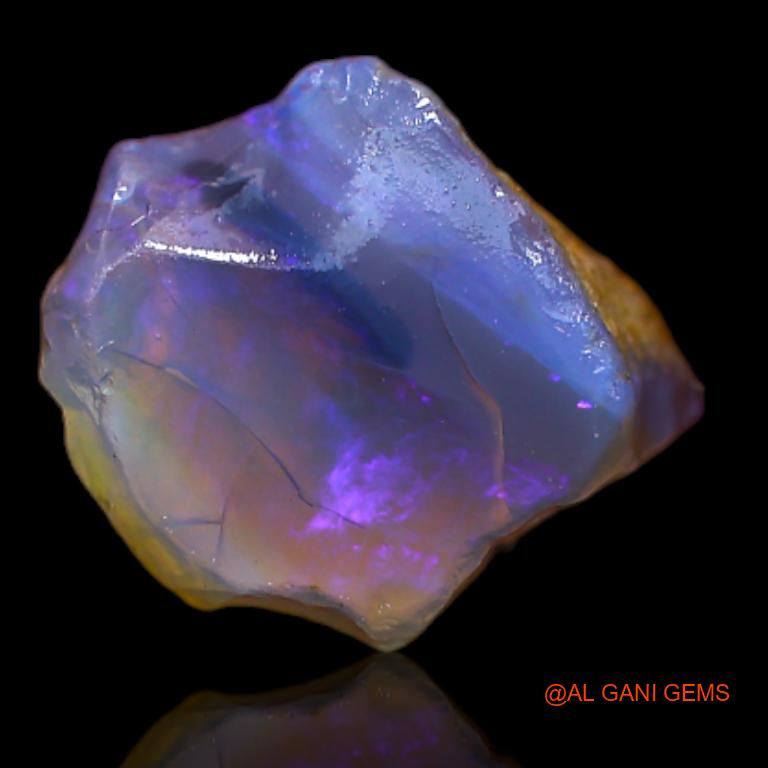 Natural Fire Opal Gemstone 8.60 Cts Loose Fancy Rough From Australia 13x11x10 mm R-493