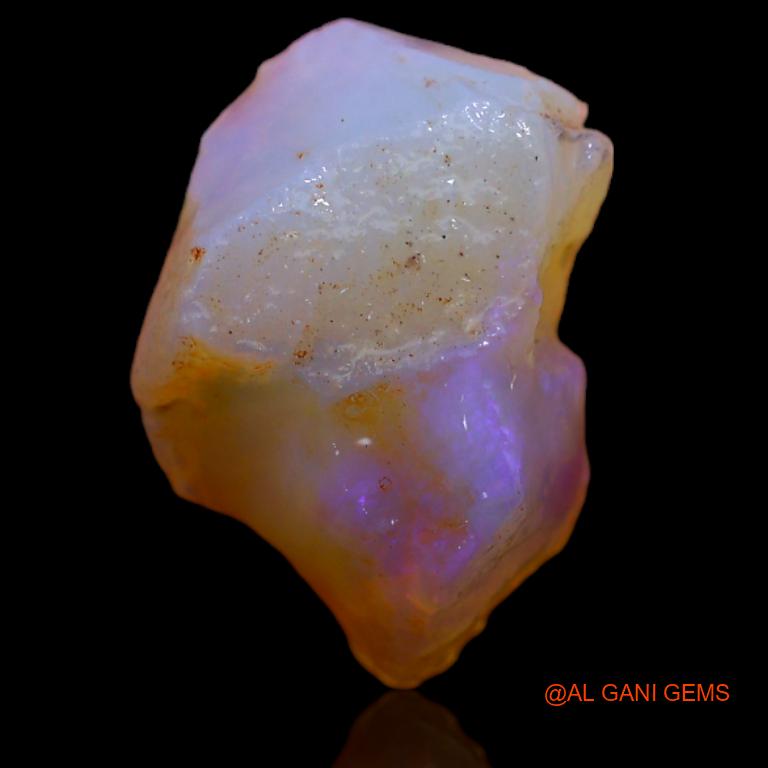 5.00 Cts Natural Australian Fire Opal Loose Gemstone Fancy Rough 14x10x6 mm R-495