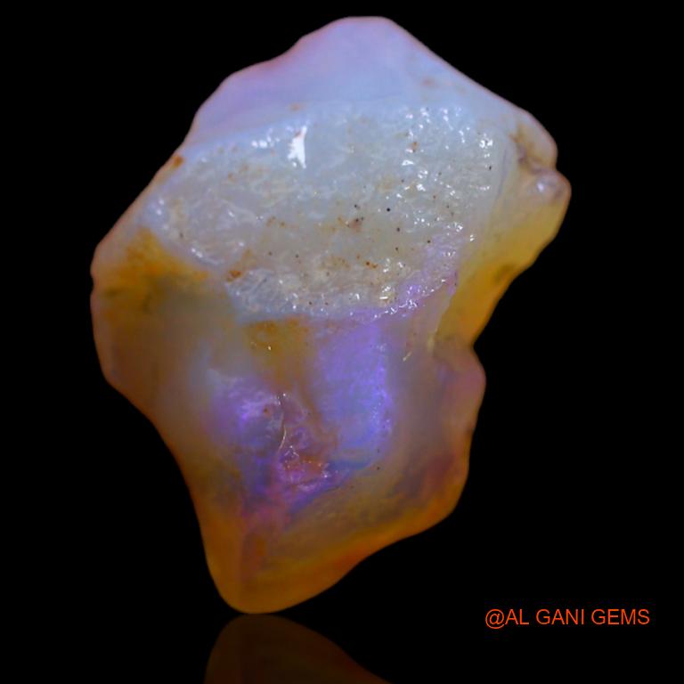 5.00 Cts Natural Australian Fire Opal Loose Gemstone Fancy Rough 14x10x6 mm R-495