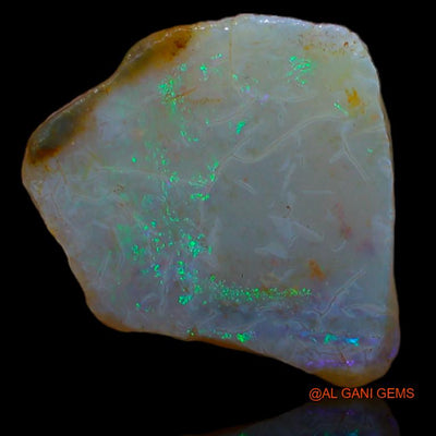 Natural Fire Opal Gemstone 6.50 Cts Loose Fancy Rough From Australia 13x12x6 mm R-496