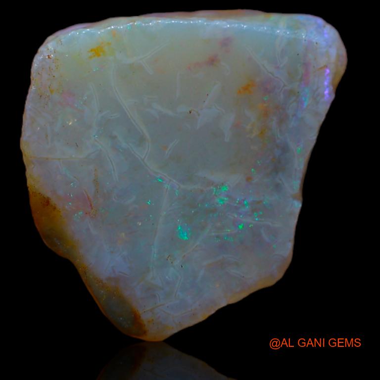 Natural Fire Opal Gemstone 6.50 Cts Loose Fancy Rough From Australia 13x12x6 mm R-496