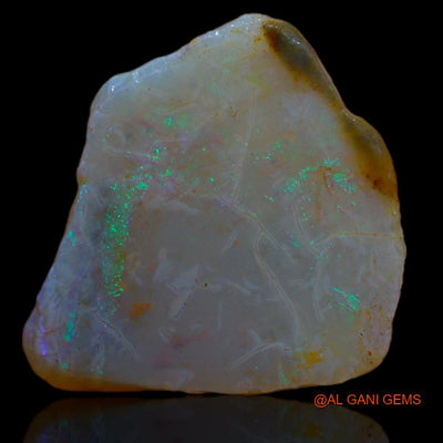 Natural Fire Opal Gemstone 6.50 Cts Loose Fancy Rough From Australia 13x12x6 mm R-496