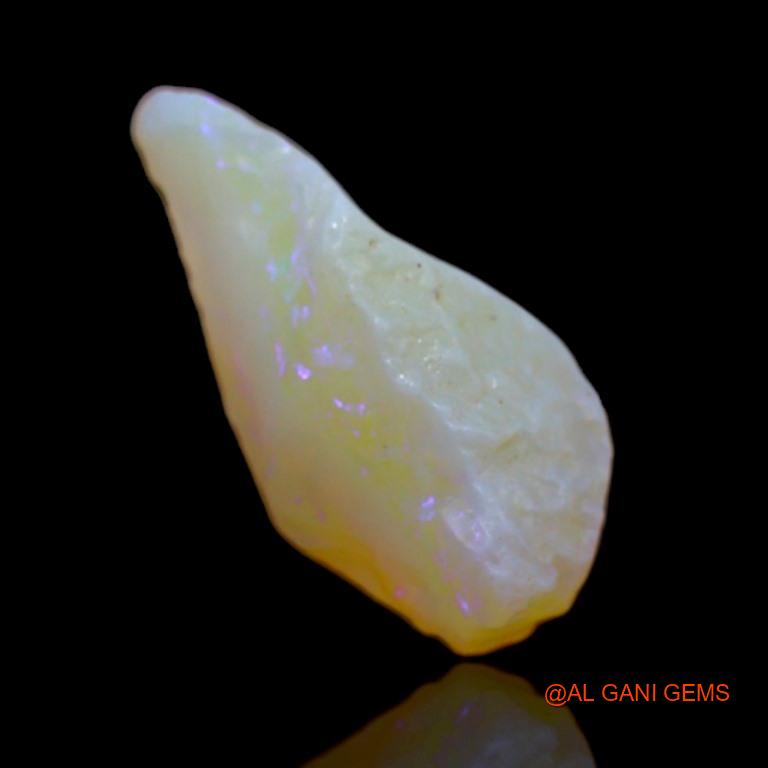 6.60 Cts Natural Australian Fire Opal Loose Gemstone Fancy Rough 19x10x7 mm R-49