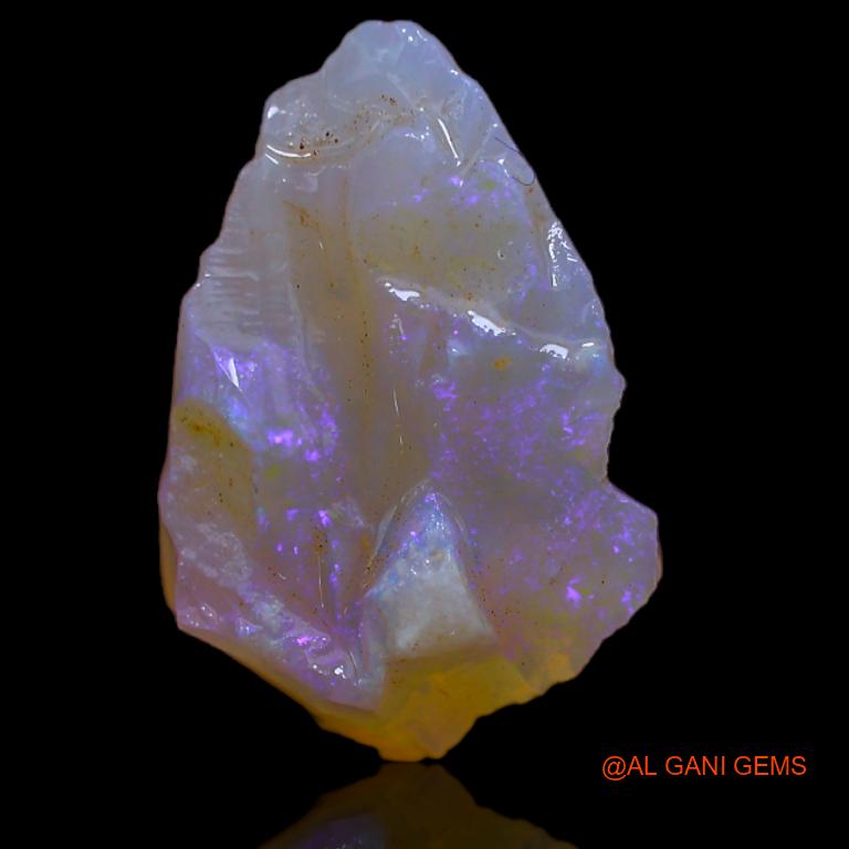 Natural Untreated Fire Opal Loose Gemstone Fancy Rough From Australia 5.00 Cts 15x10x6 mm R-500