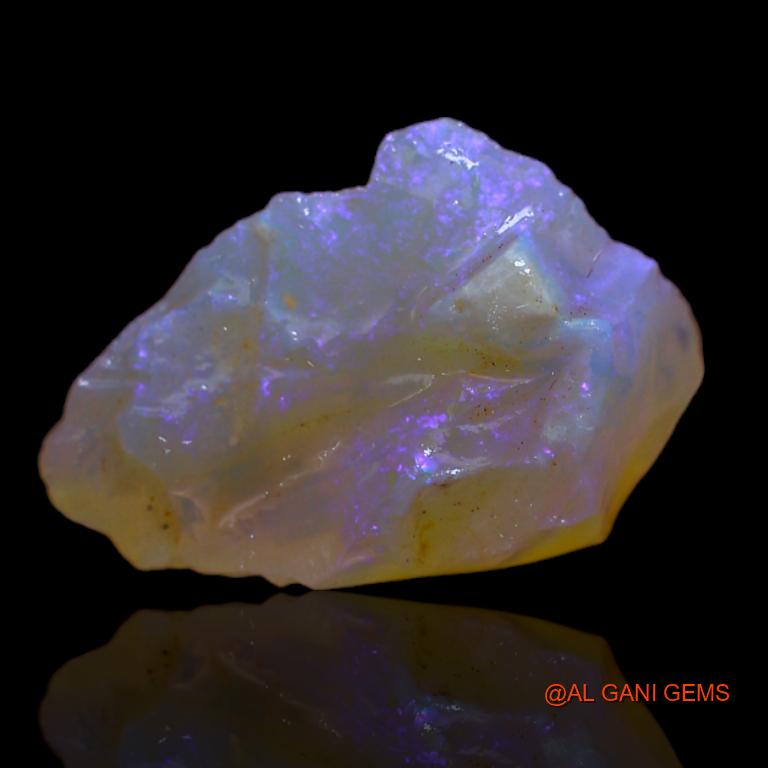 Natural Untreated Fire Opal Loose Gemstone Fancy Rough From Australia 5.00 Cts 15x10x6 mm R-500