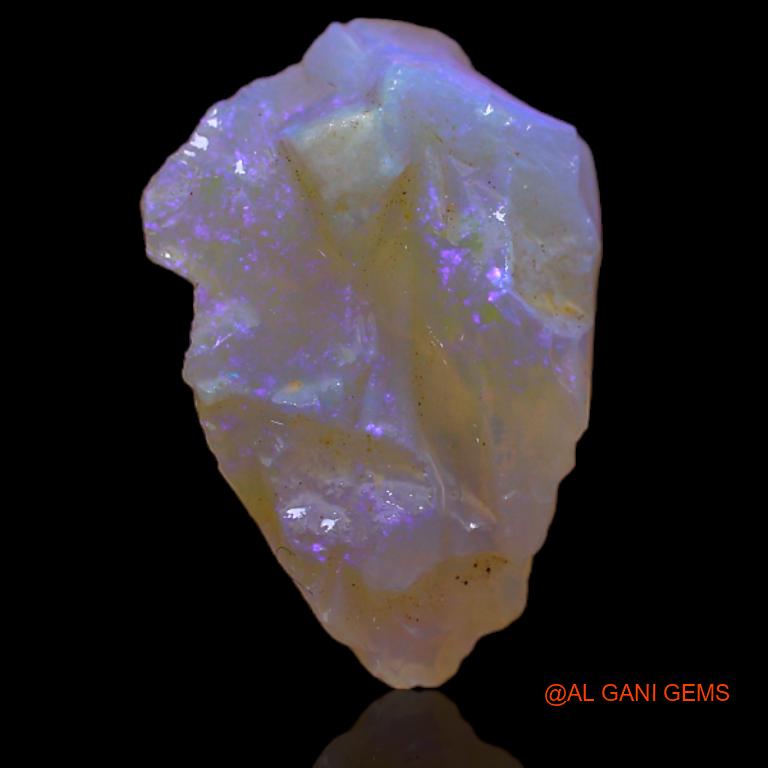 Natural Untreated Fire Opal Loose Gemstone Fancy Rough From Australia 5.00 Cts 15x10x6 mm R-500