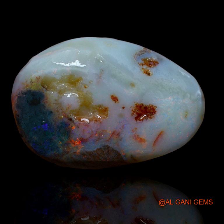 44.00 Cts Unheated Australian Fire Opal Loose Gemstone Fancy Rough Natural 34x24x9 mm R-508