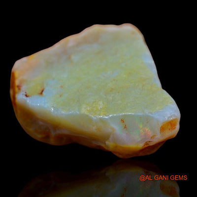 56.00 Cts Natural Australian Fire Opal Loose Gemstone Fancy Rough 32x27x11 mm R-509