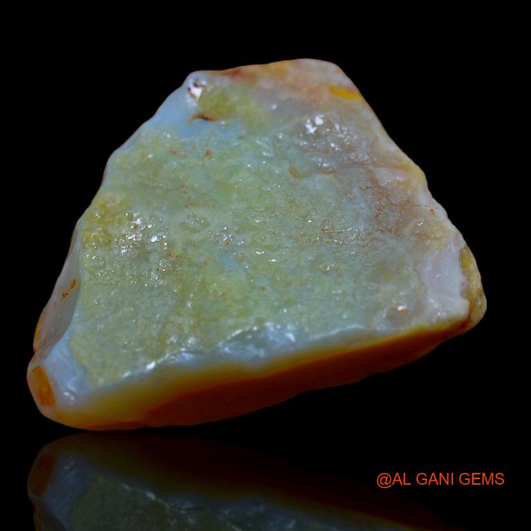 56.00 Cts Natural Australian Fire Opal Loose Gemstone Fancy Rough 32x27x11 mm R-509