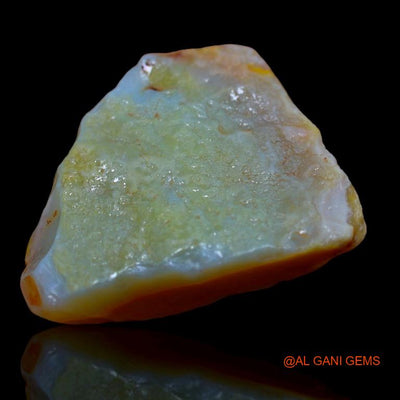 56.00 Cts Natural Australian Fire Opal Loose Gemstone Fancy Rough 32x27x11 mm R-509