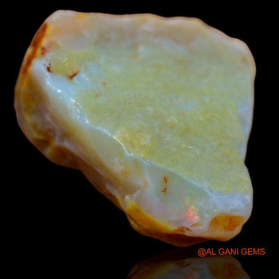 56.00 Cts Natural Australian Fire Opal Loose Gemstone Fancy Rough 32x27x11 mm R-509