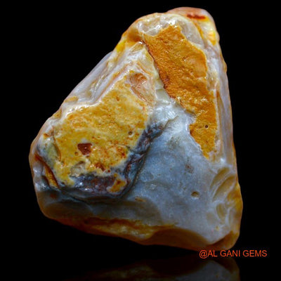 56.00 Cts Natural Australian Fire Opal Loose Gemstone Fancy Rough 32x27x11 mm R-509