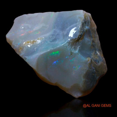 Natural Fire Opal Gemstone 30.00 Cts Loose Fancy Rough From Australia 27x26x8 mm R-510